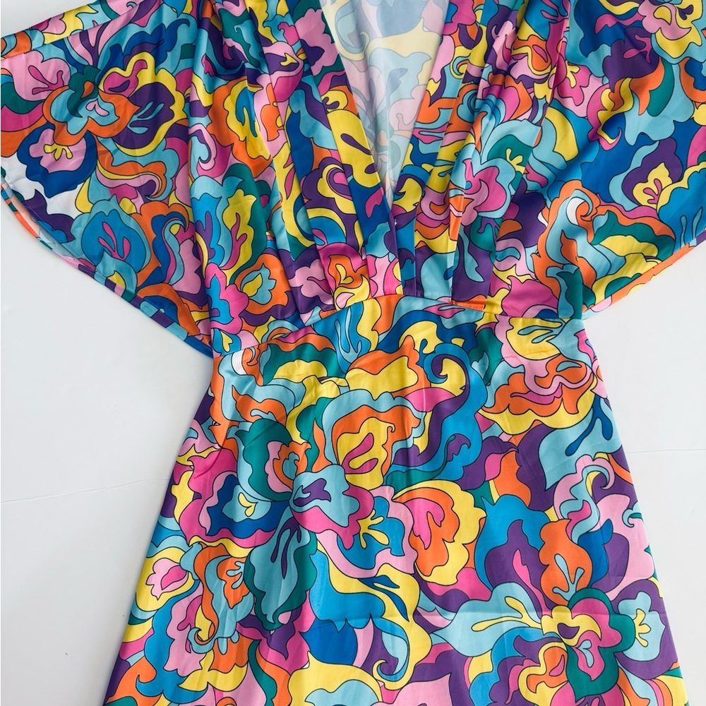 Boston Proper Multicolor Abstract Dress - Excellent Condition - Picture 10 of 16